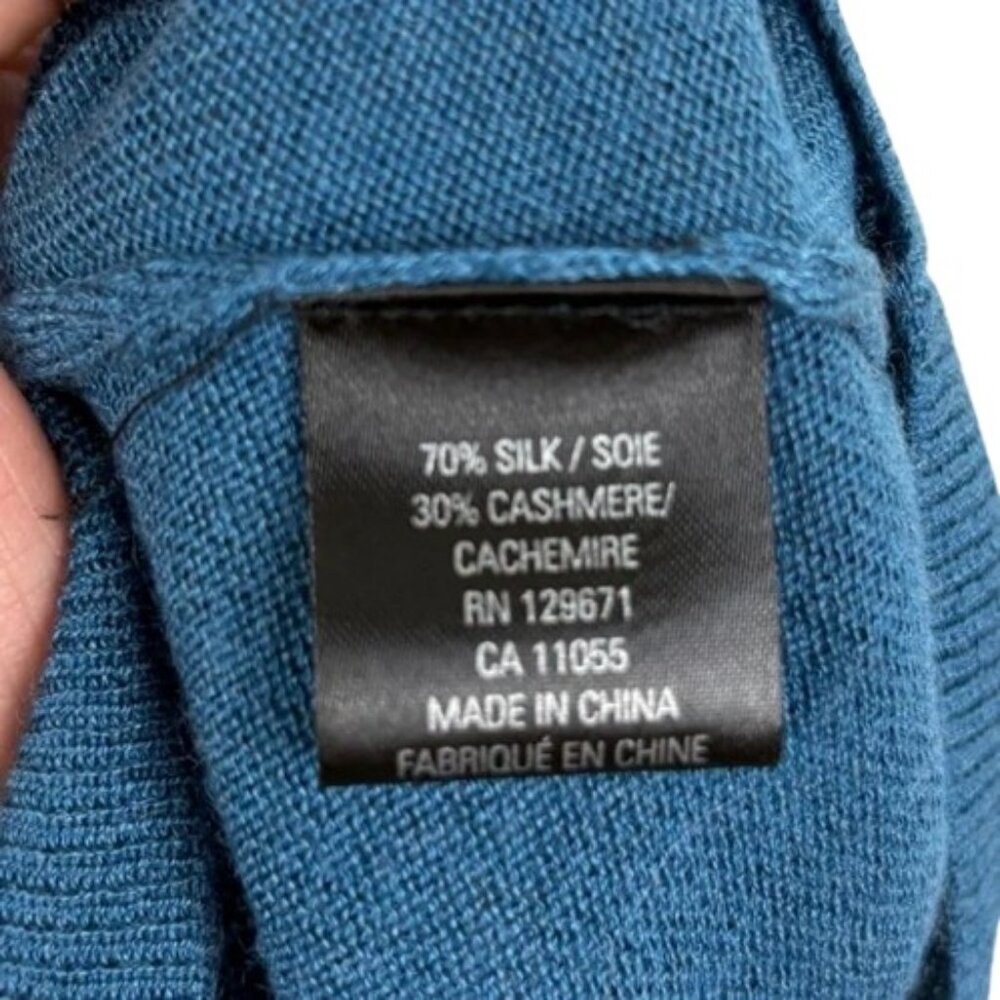 360 Cashmere blue side knot long sleeve sweater size S NWT - Picture 7 of 8